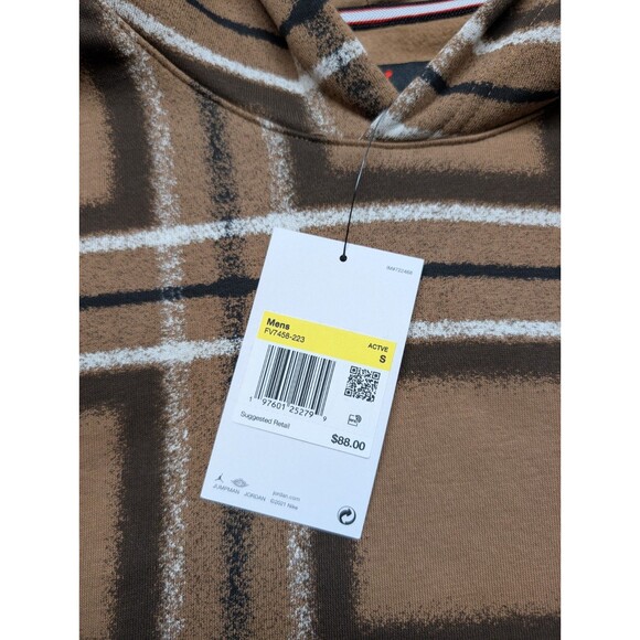 NWT Mens Nike Air Jordan Essentials Fleece Pullover Hoodie Brown Size SM $88 - Picture 5 of 8